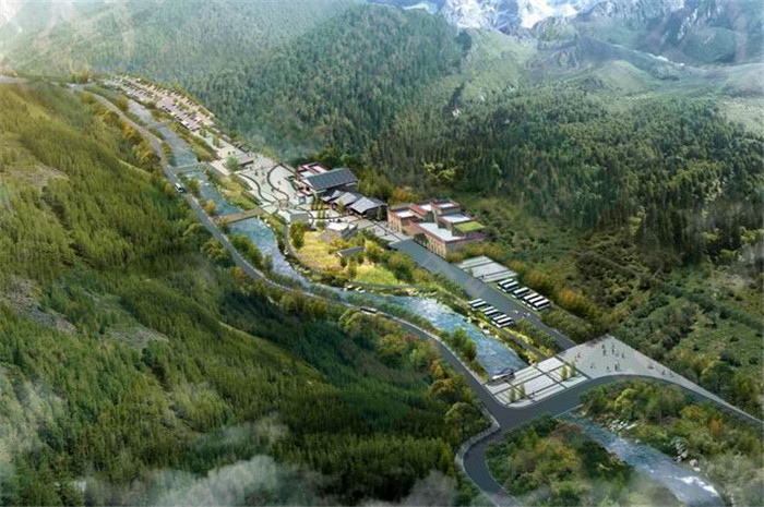 旅游綜合服務(wù)中心鳥瞰圖